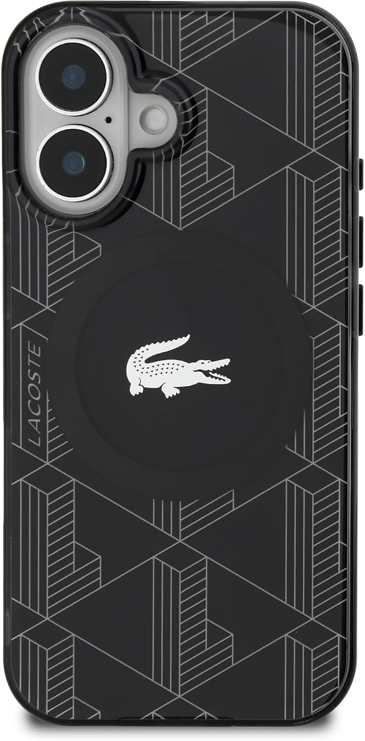 Detalle de CG Mobile LCHMP16SUBSK LACOSTE iPhone 16用ケース IML・MagSafe対応 ブラック