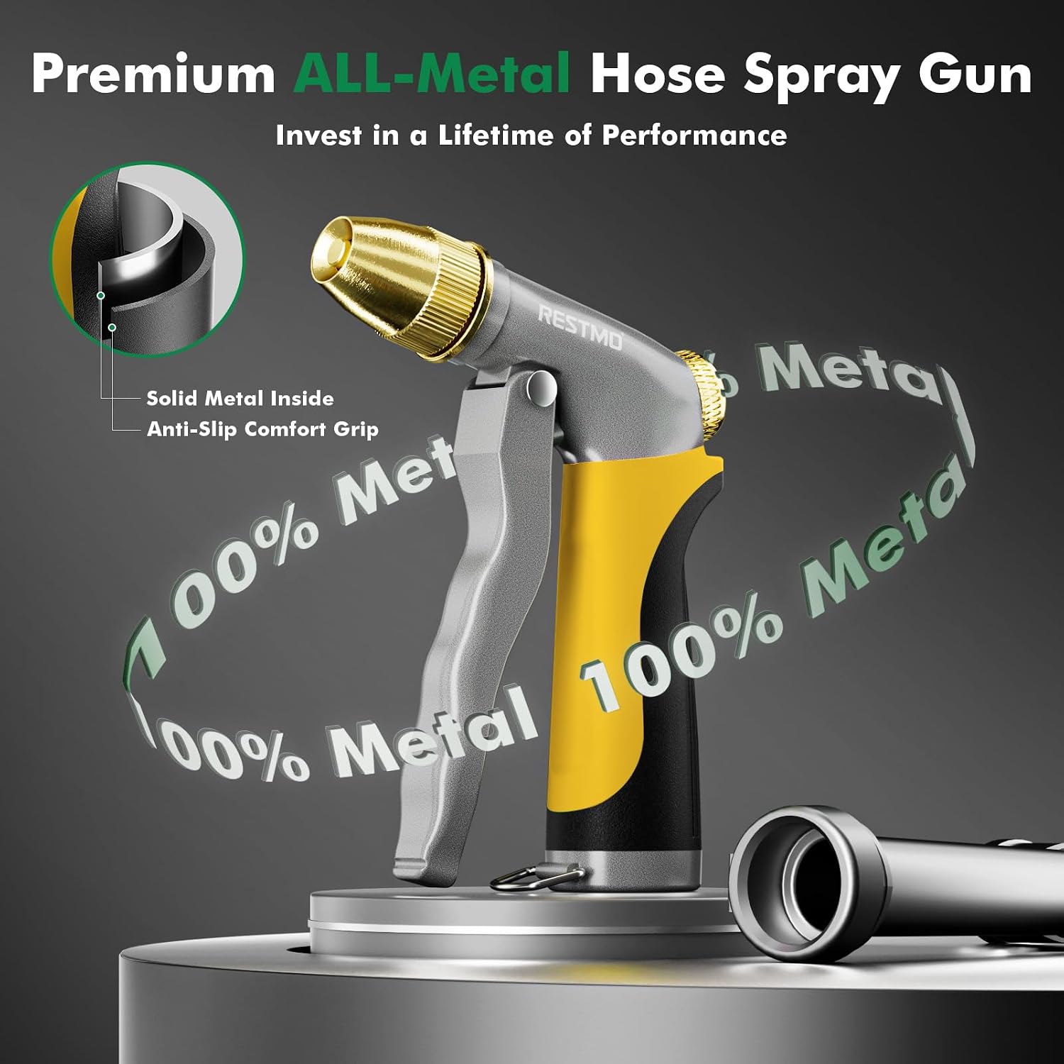 Detalle de RESTMO High Pressure Hose Spray Gun 4‑Pattern