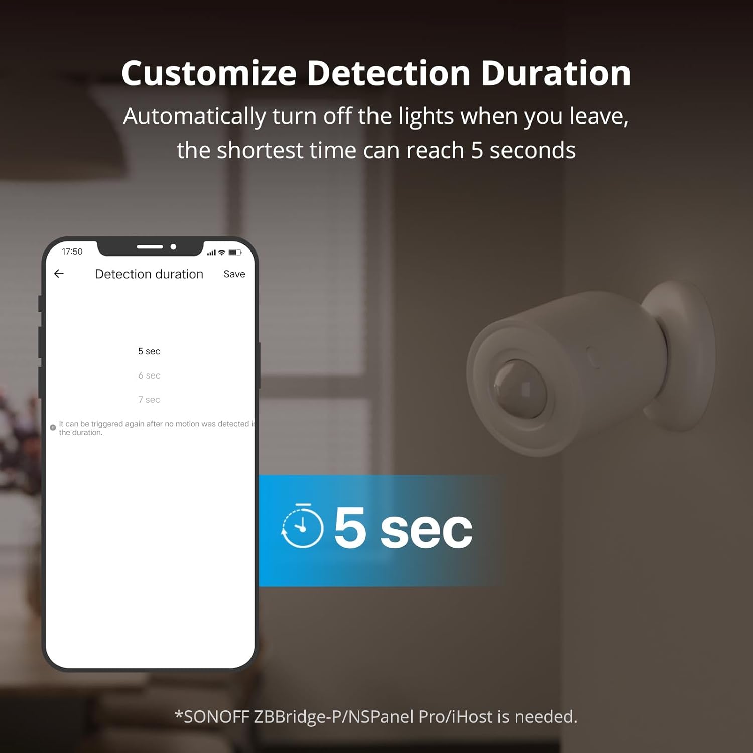 Thumbnail 4 de SONOFF SNZB-03P Zigbee Motion Sensor (1-Pack) with 3-Year Battery Life