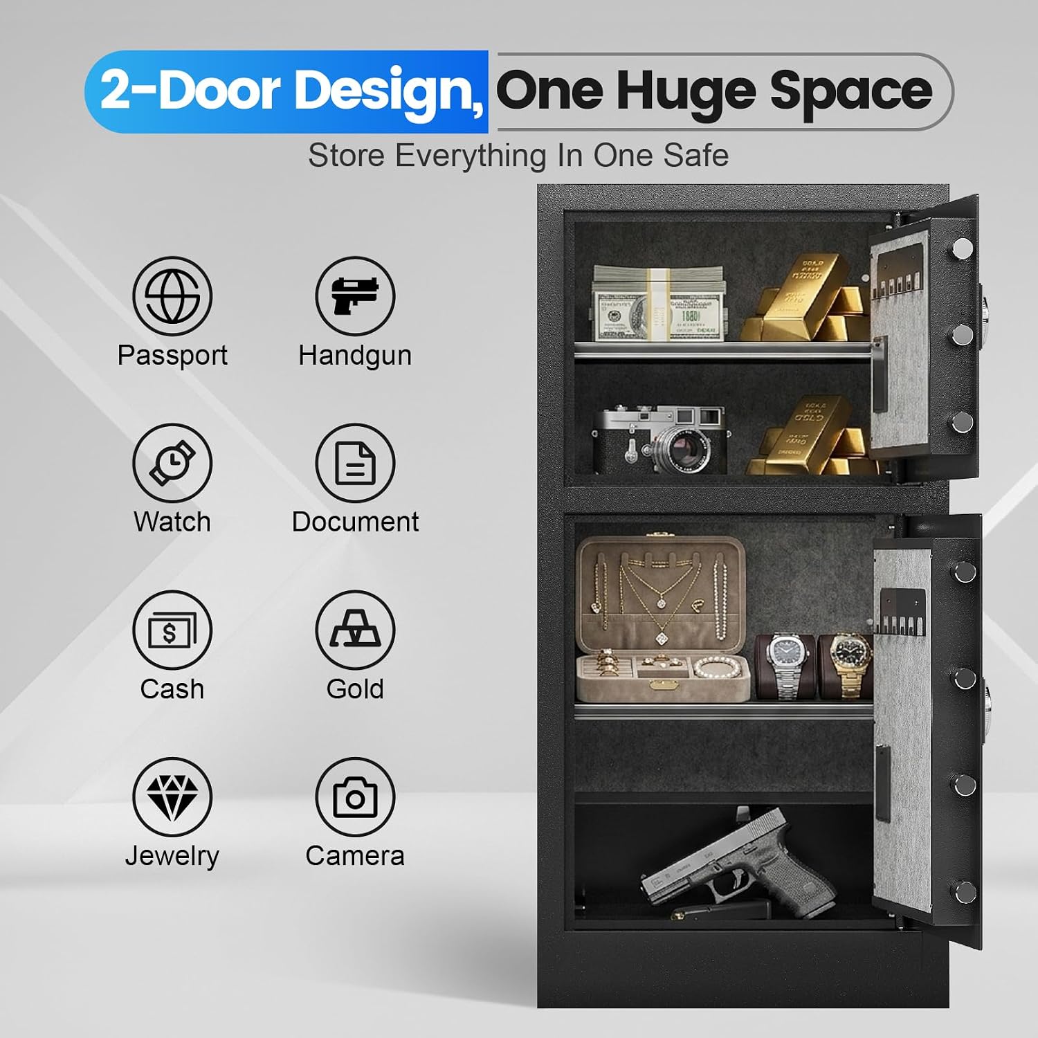 Detalle de Xyvaly Home Safe 8.6 Cu Ft