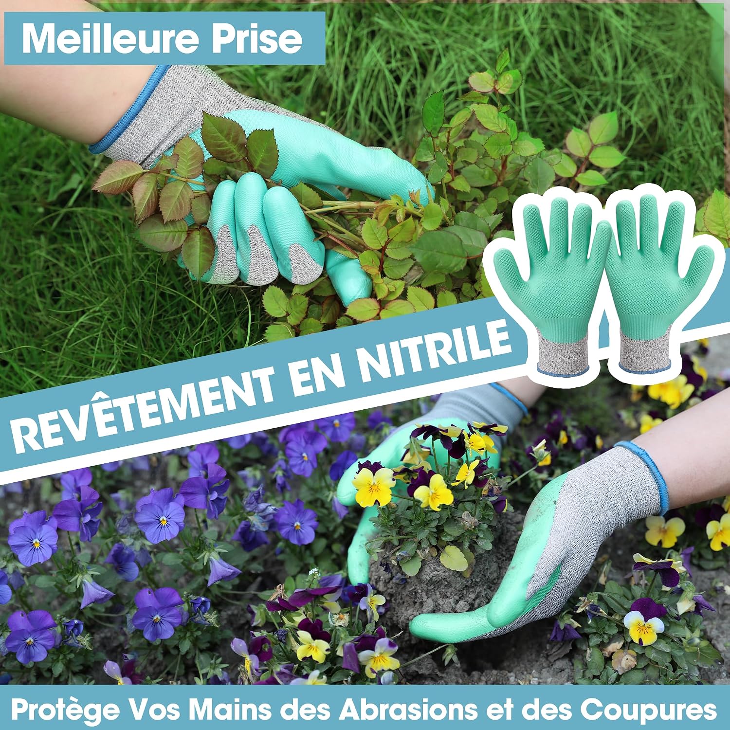 Thumbnail 6 de WORKPRO Ensemble d'outils de jardinage 4 pièces ⚙