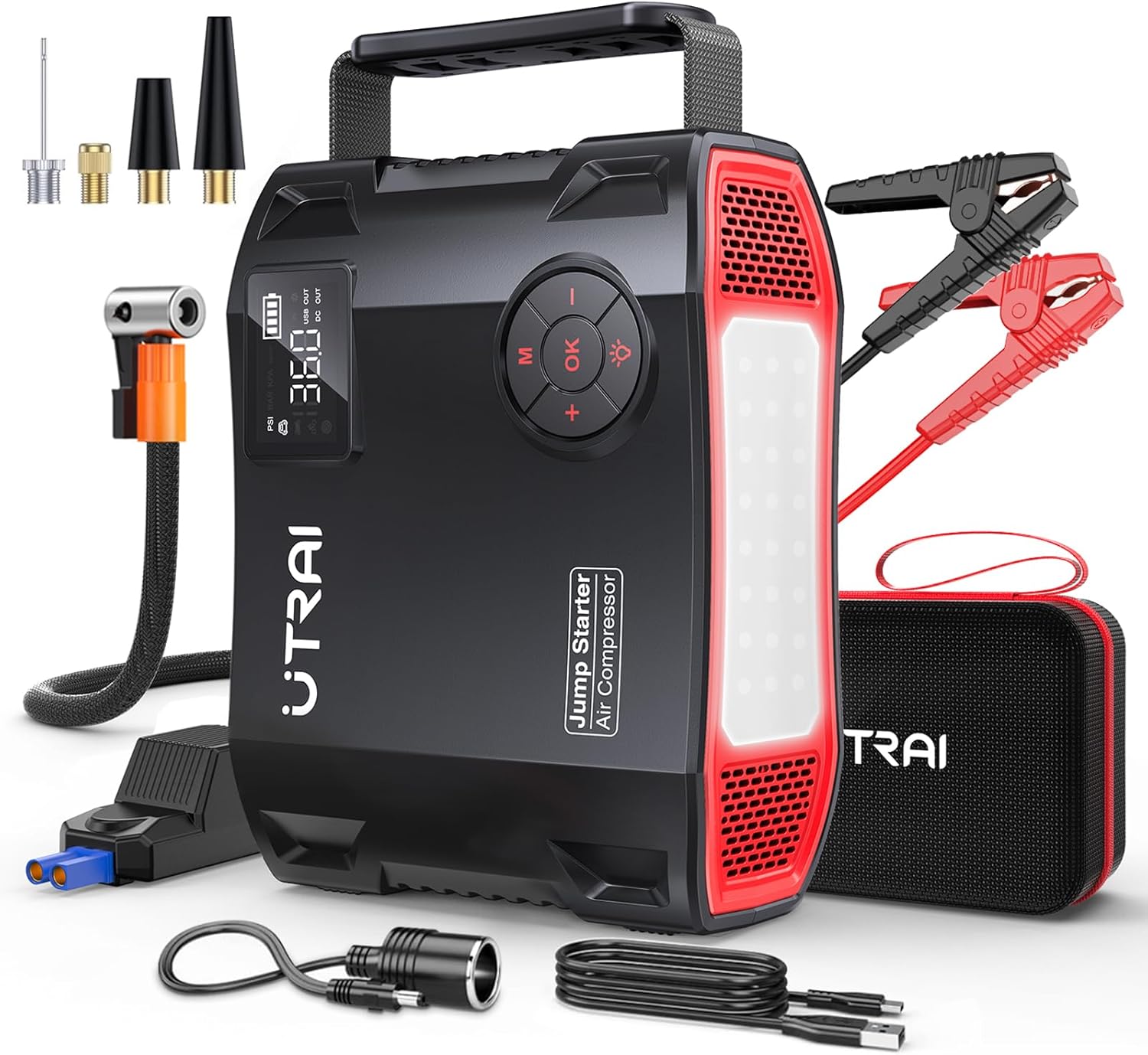 Detalle de UTRAI 8000A Arrancador 27.000 mAh