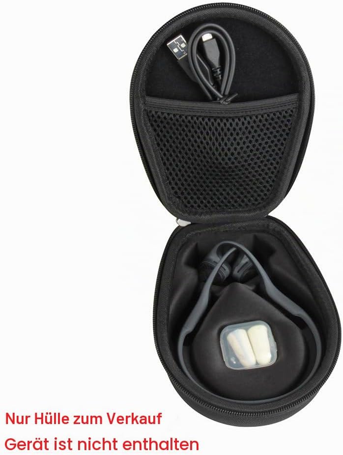 Detalle de Hart Eva Reise Schwarz Fall für AfterShokz Trekz Air (AS650) – EVA Tragetasche, wasserdicht, stoßfest, staubdicht