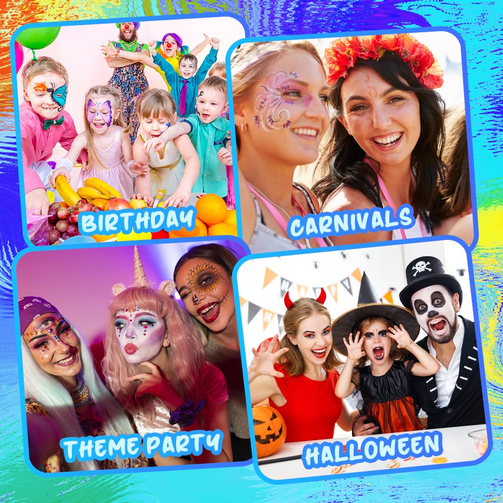 Thumbnail 6 de ACWOO Halloween Schminke – 16 Farben Schminkset für Gesicht, Körper und Bühne