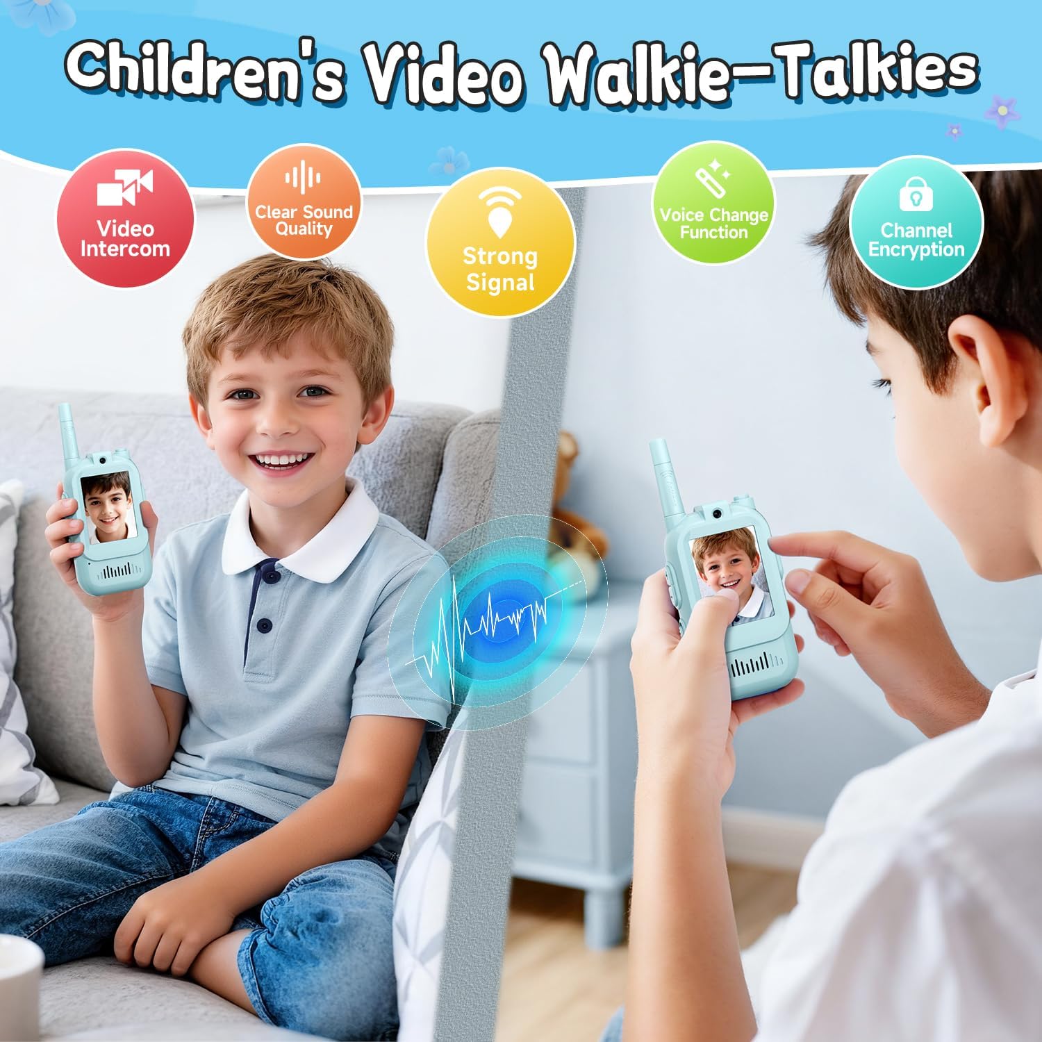 Thumbnail 4 de Video Walkie Talkies 2-Pack for Kids