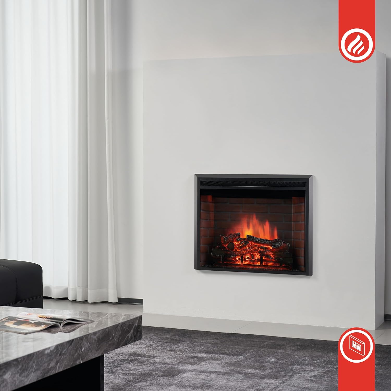 Thumbnail 1 de KAMINIO Luca chimenea eléctrica 30 pulgadas