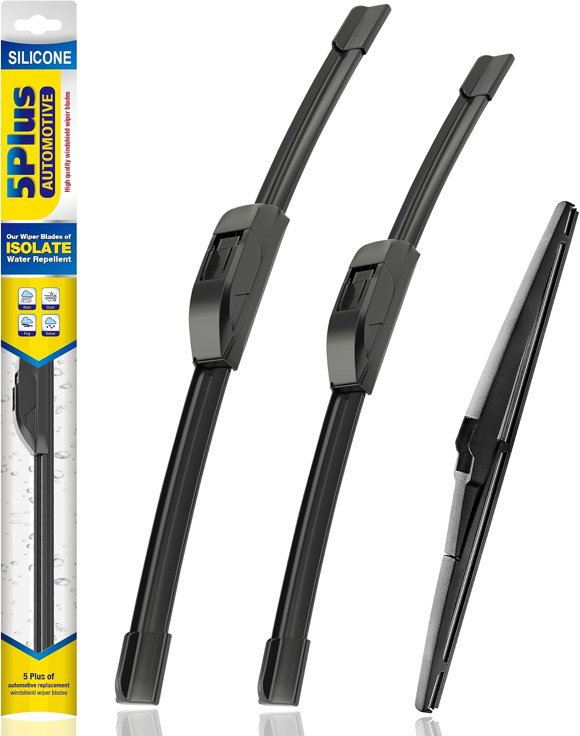 Detalle de 5 PLUS Silicone Wiper Blades Set for Toyota Rav4 3-Pk 24in 17in/12in