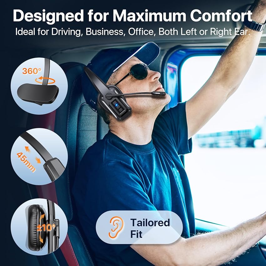 Thumbnail 5 de CPTEA Trucker Bluetooth Headset 60Hrs