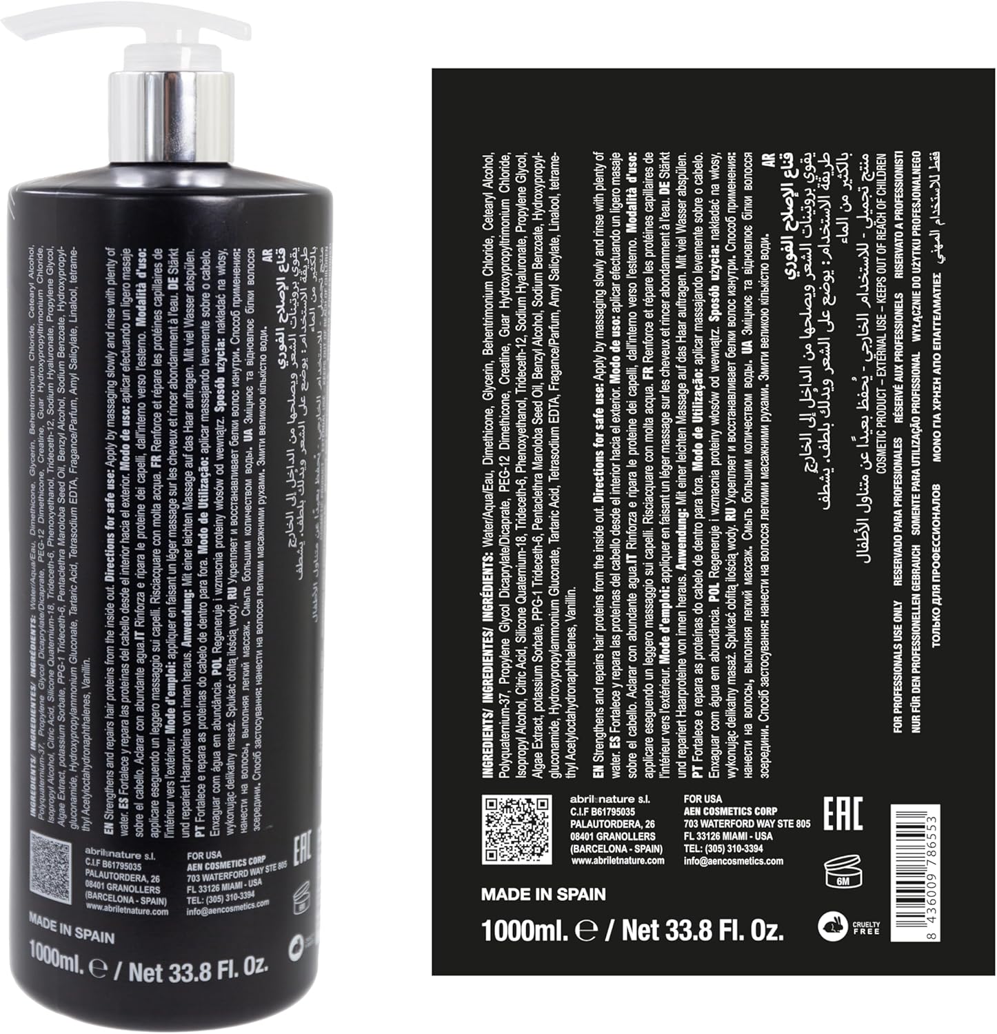 Thumbnail 6 de abril et nature Maschera Molecular Therapy 1000 ml