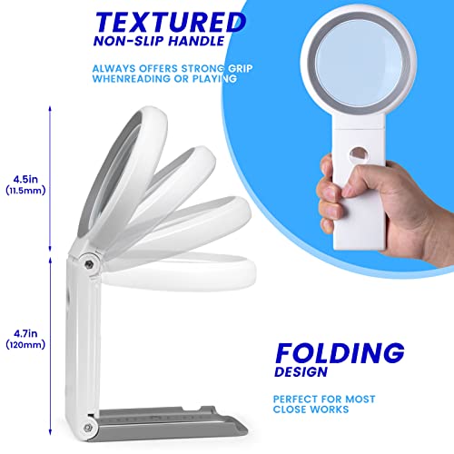 Thumbnail 3 de KIBTOY Lupa con Luz 18 LED 📷