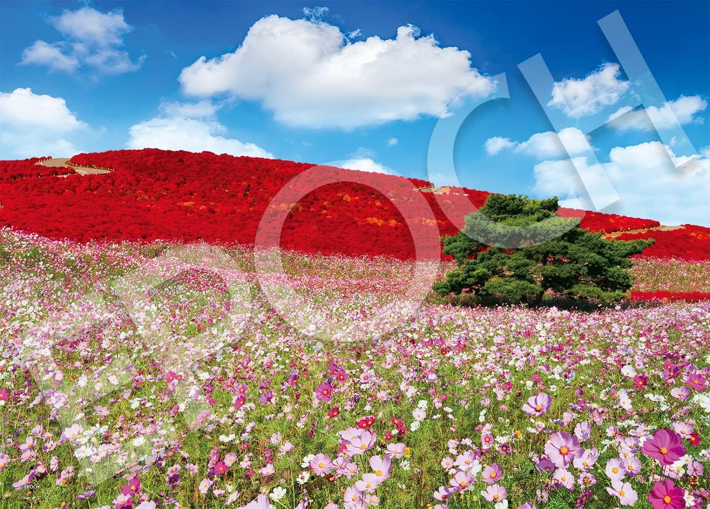 Detalle de エポック社 07-401s 日本風景ジグソーパズル 500ピース 横浜夜景と絢爛花火 38×53cm