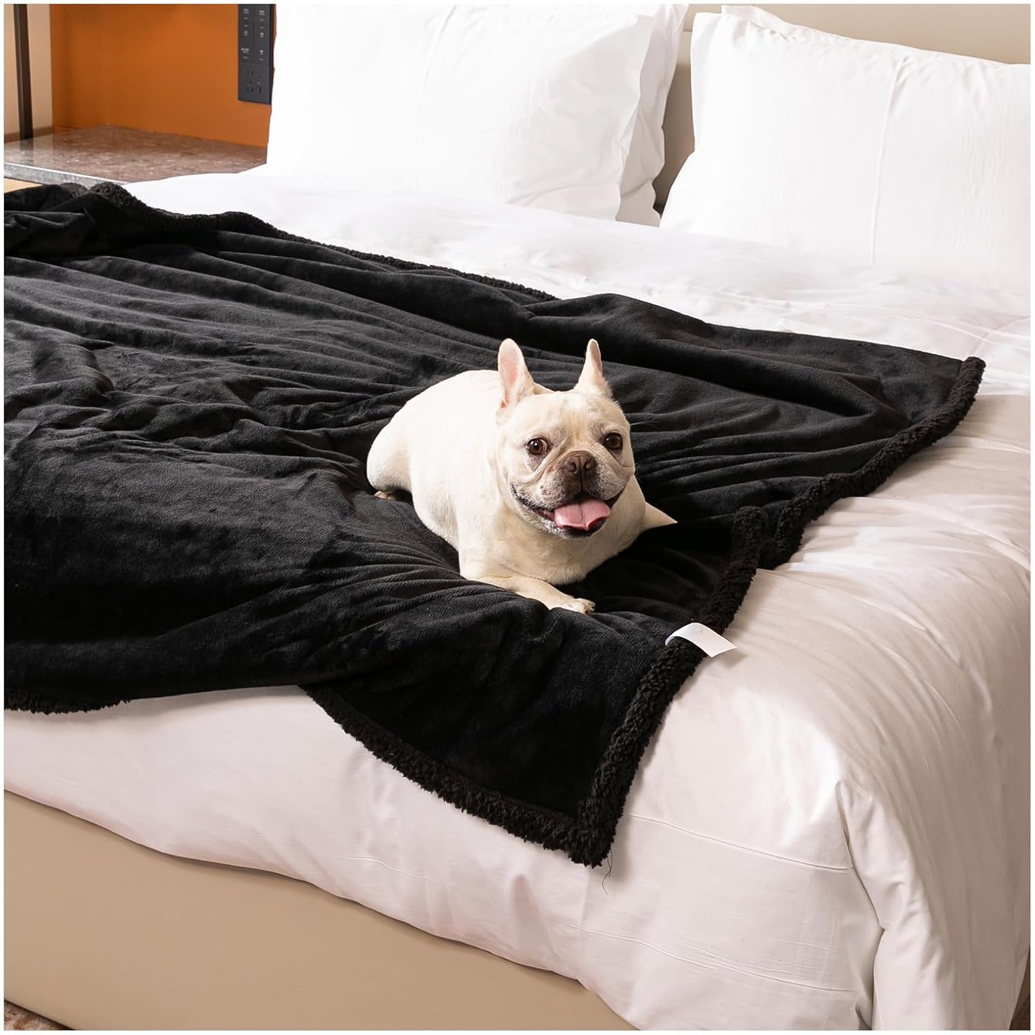 Thumbnail 6 de Maidewow Waterproof Reversible Dog Blanket with Sherpa & Flannel Fleece Lining (Leakproof) – Blue