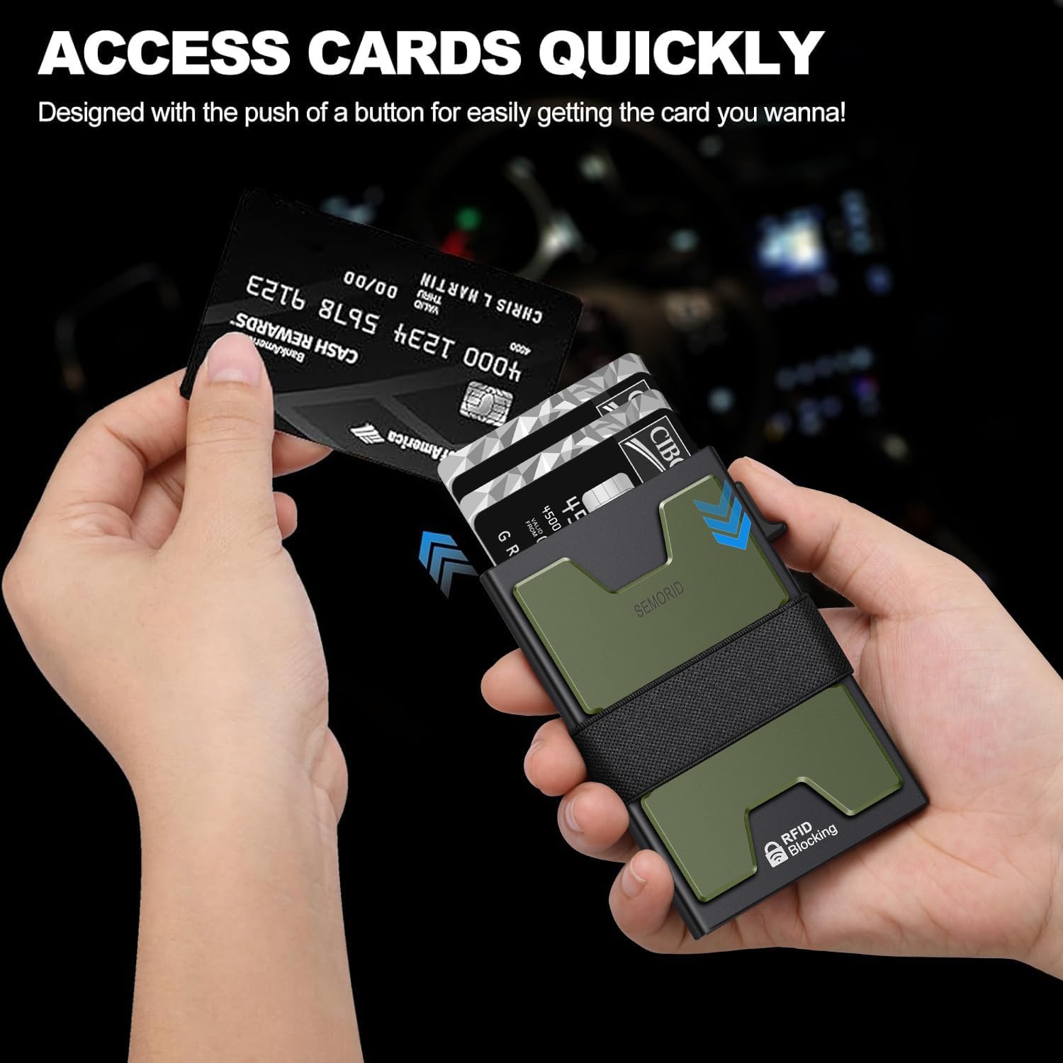 Detalle de SEMORID Slim Wallet 12-card capacity ๐ผ