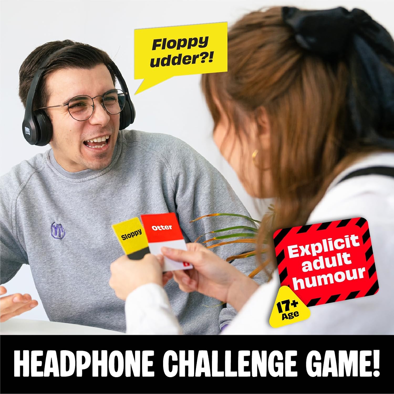 Thumbnail 1 de Lucky Egg Sorry What - Hilarious Lip Reading Adult Card Game