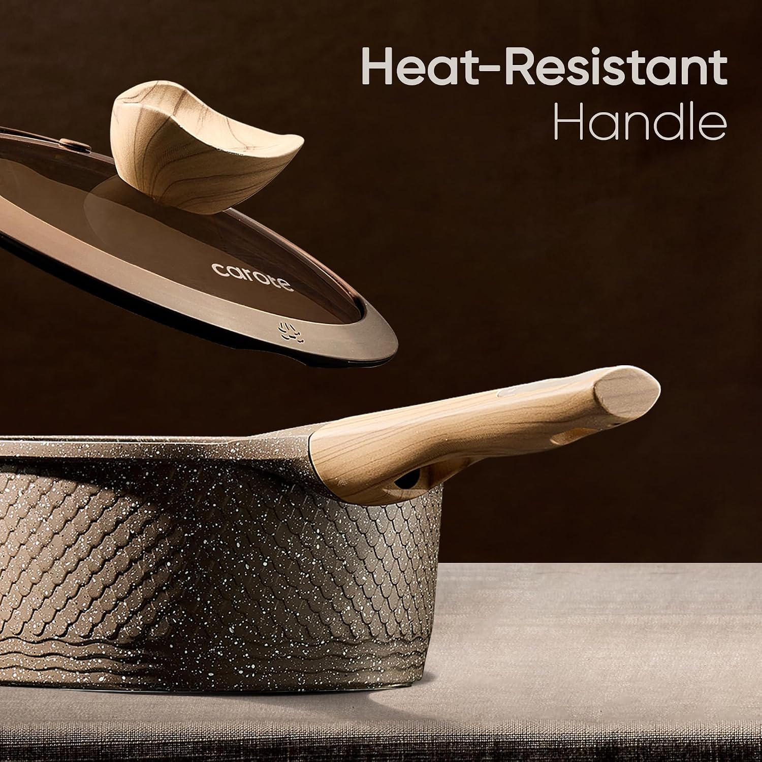 Thumbnail 6 de CAROTE 39-Piece Cookware Set with Bakeware, Knife Set and Textured Design