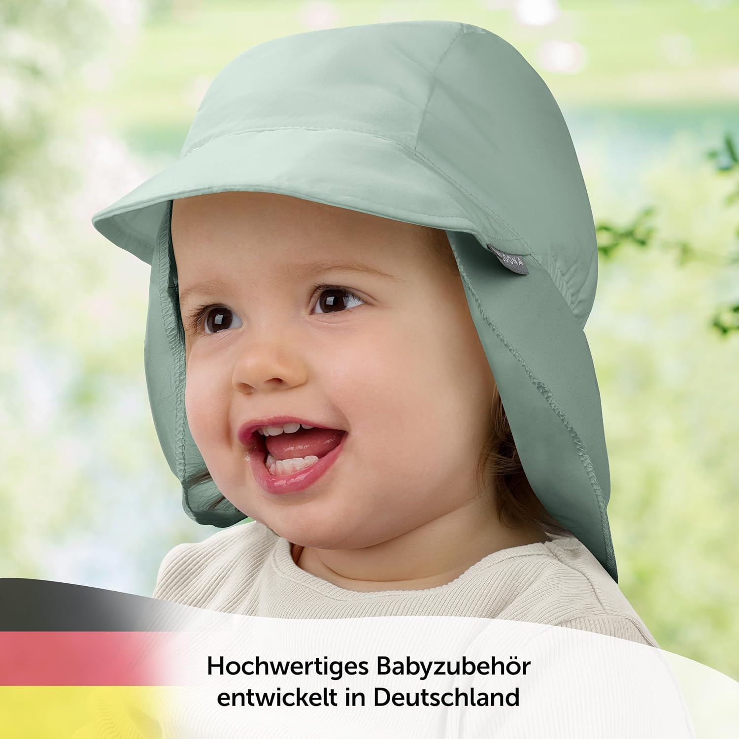 Thumbnail 6 de LaLoona Baby Schirmmütze UV 80+ mit Nackenschutz – atmungsaktiver Sonnenhut für 3–36 Monate