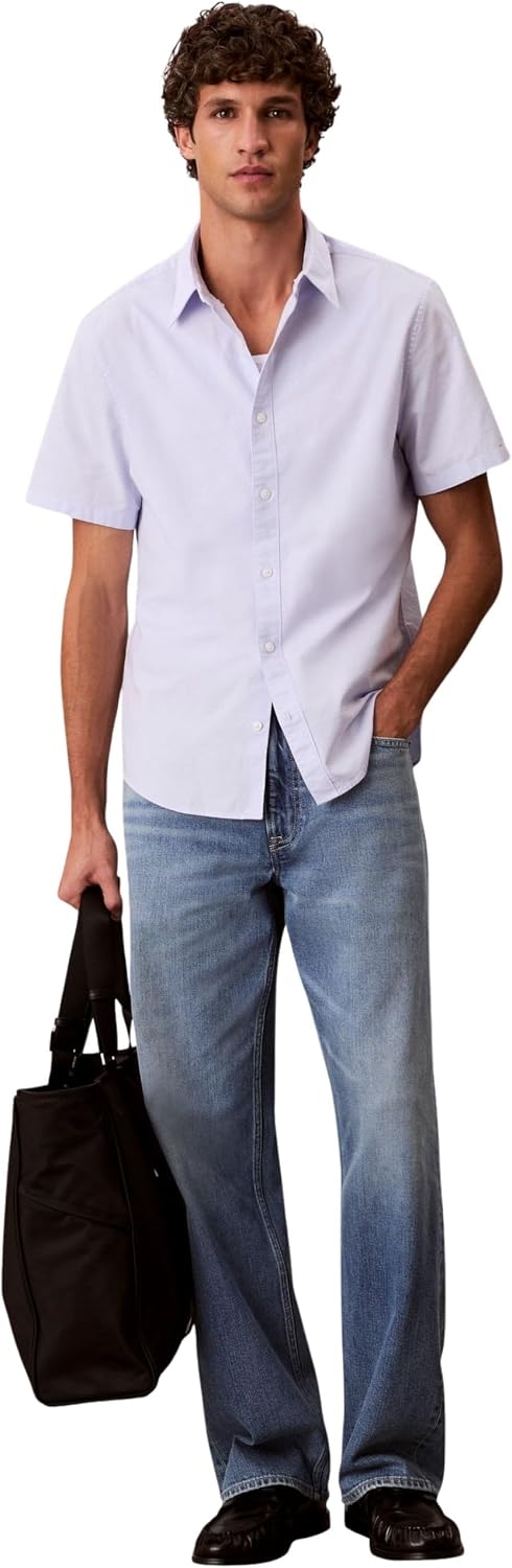 Detalle de Calvin Klein Altre Camicie Uomo – classico senza tempo, comodo e versatile