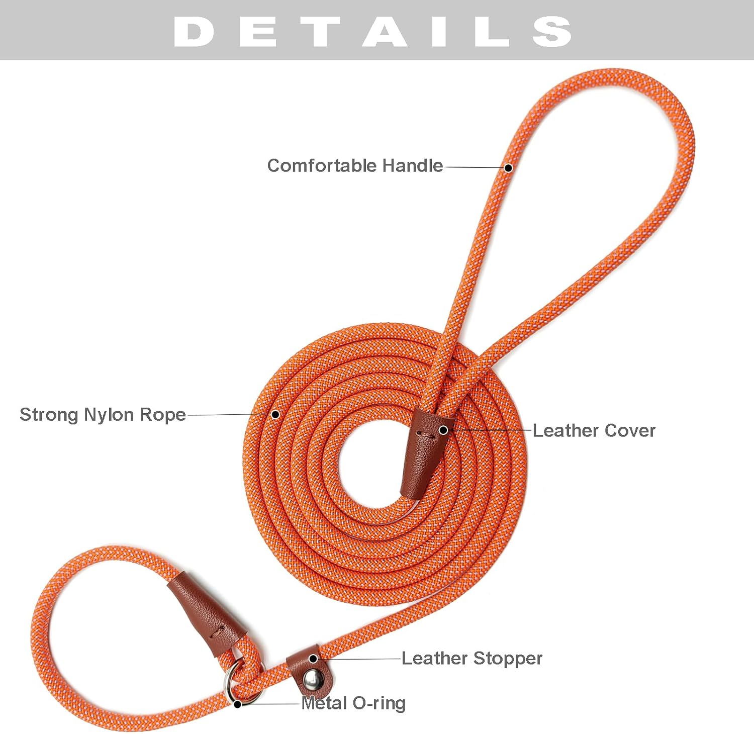 Thumbnail 4 de MayPaw Dog Slip Lead – 7ft Nylon Training Lead with No Collar Required