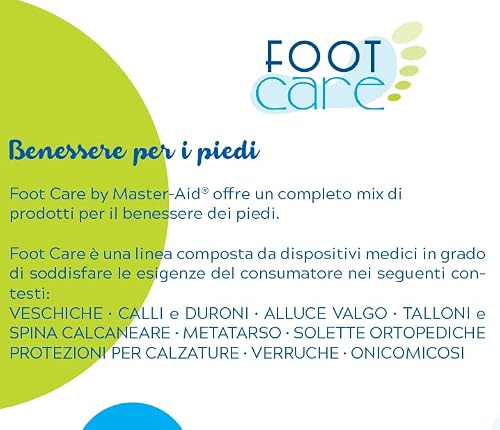 Detalle de MASTER AID Footcare Alluce Valgo — Protezione alluce valgo con separatore dita, riutilizzabile, per entrambi i piedi