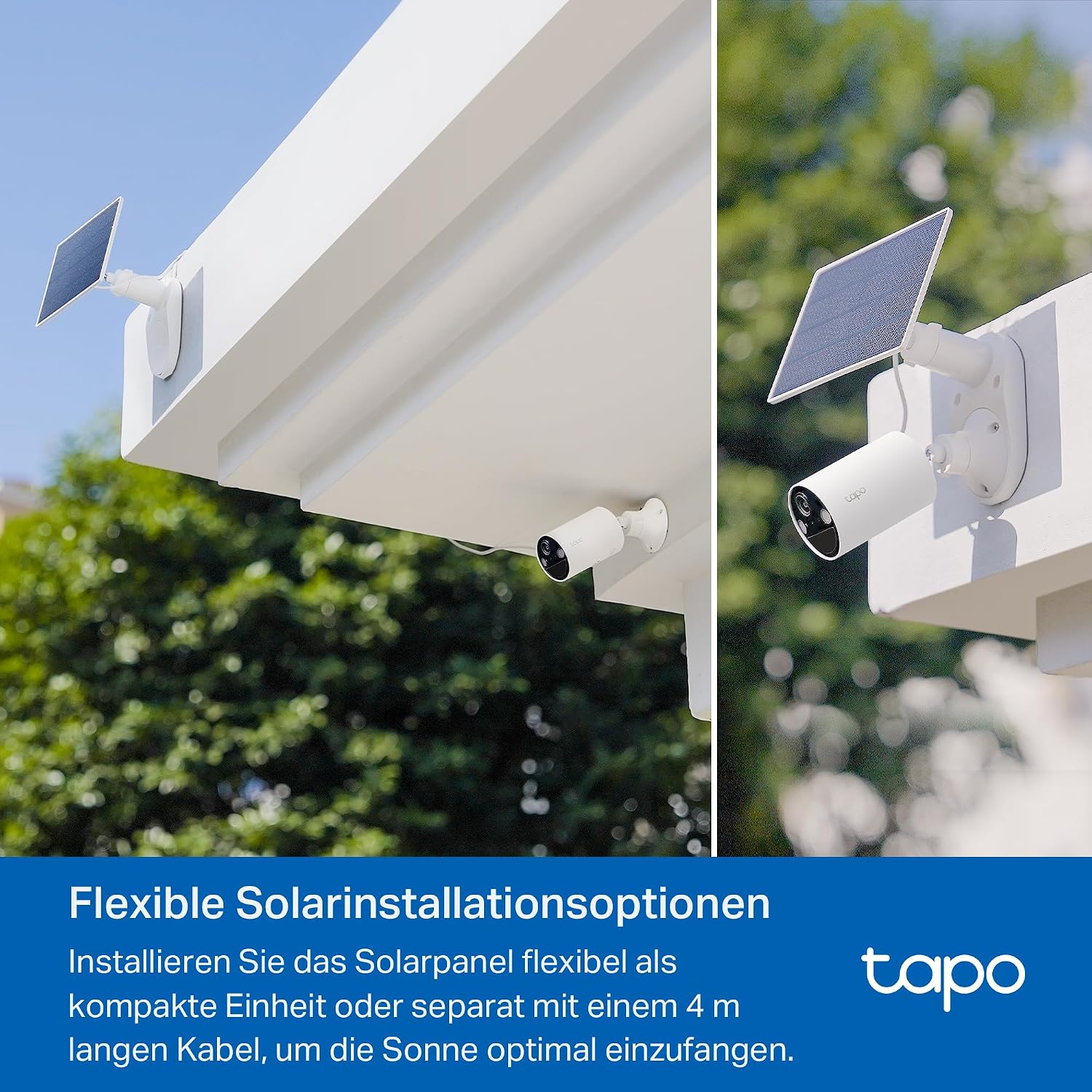Detalle de Tapo C410 Kit Solar-Überwachungskamera außen mit Akku, 2K (3 MP) & Personenerkennung