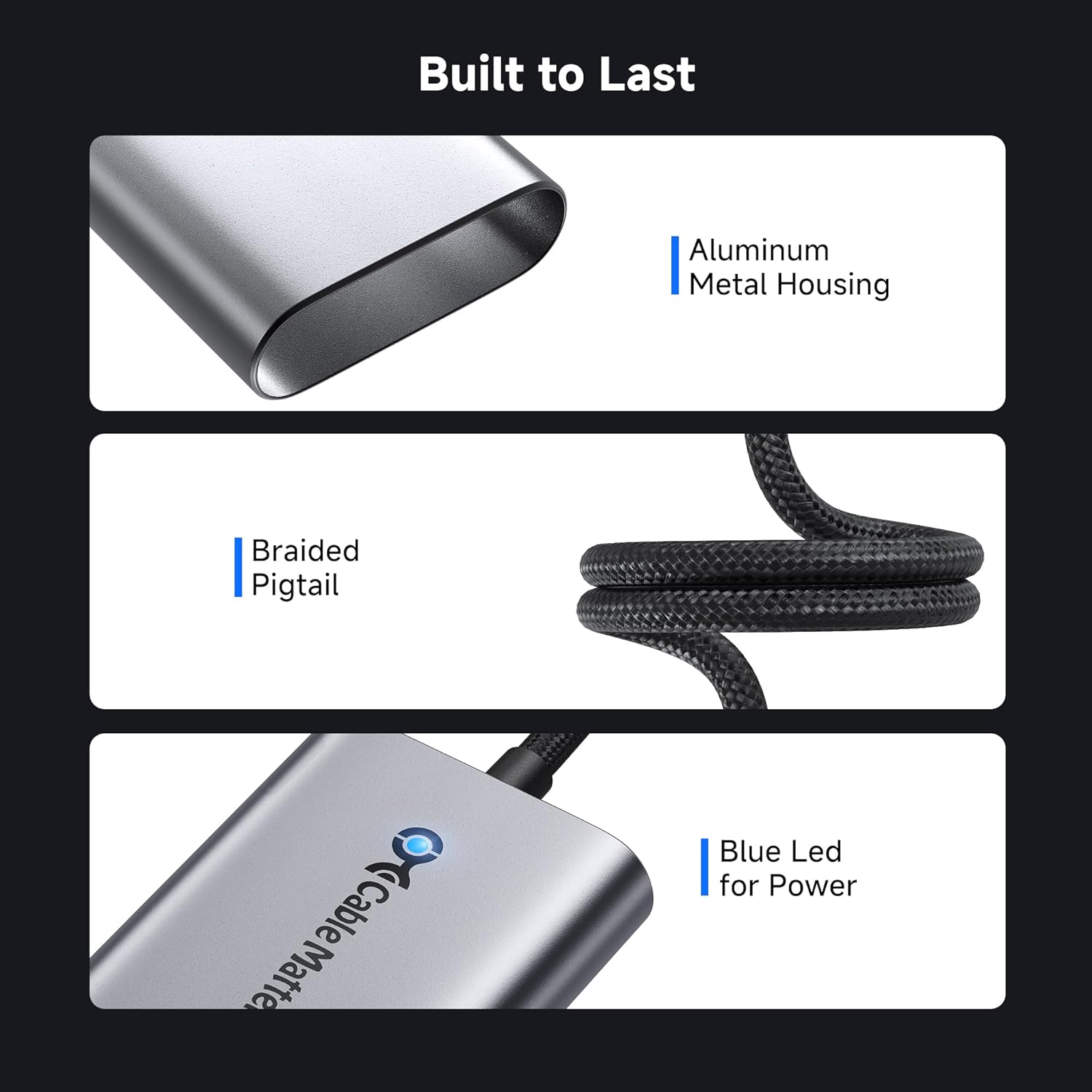 Thumbnail 4 de Cable Matters USB C to 2.5Gb Ethernet Adapter with 140W Charging