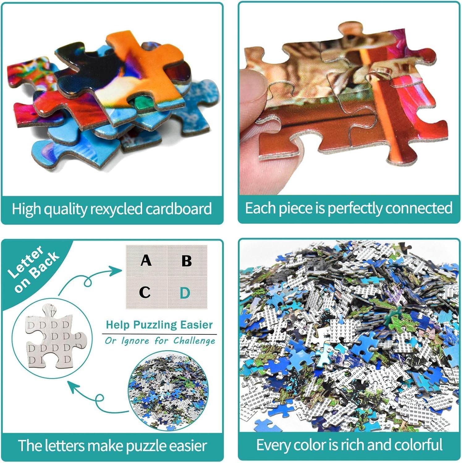 Detalle de Puzzle 1000 Teile – Romantische Muschel: Ein anspruchsvolles Familienprojekt