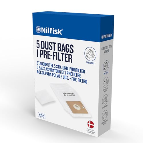 Detalle de Nilfisk One: 5 Bolsas de polvo con pre-filtro Original (78602600) para One, Compact, Coupé, Go y Force