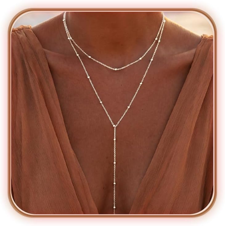 Detalle de uniqtrue Lariat Necklace, Silver-Plated