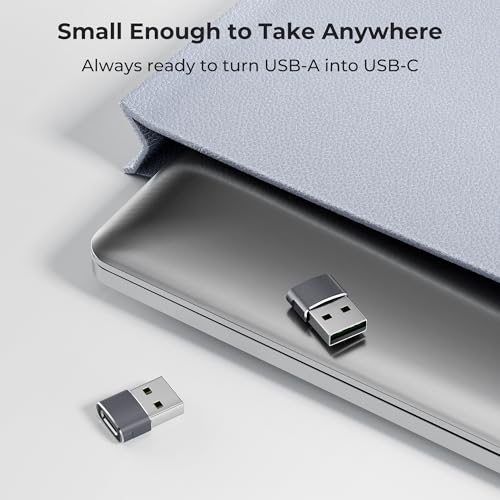 Thumbnail 6 de Basesailor USB to USB C Adapter: USB-A to USB-C Charing & Sync (Aluminum, 2.0, 5V/2A)