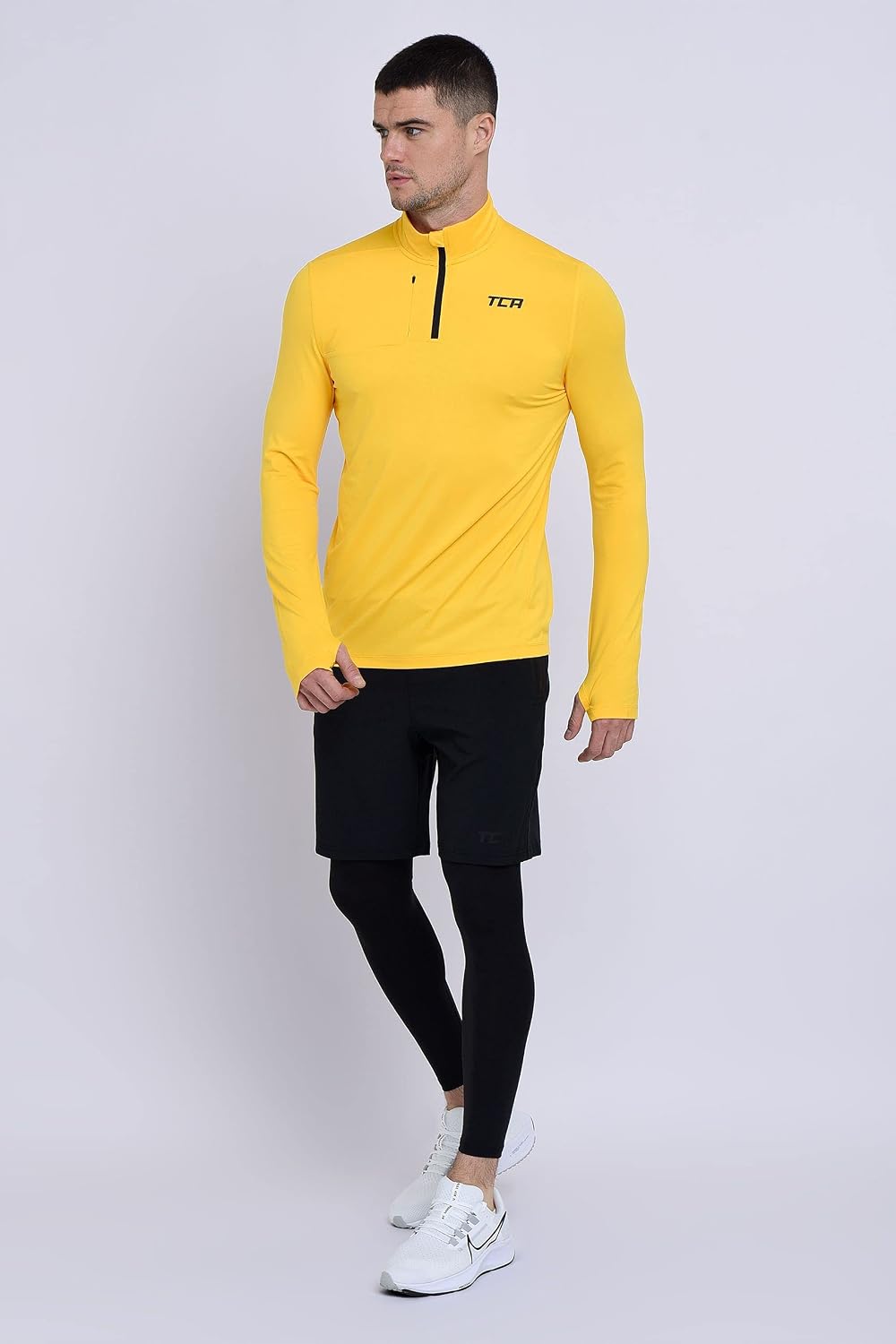 Thumbnail 4 de TCA Fusion long sleeve running top for men (1/4 zip) with zip pockets