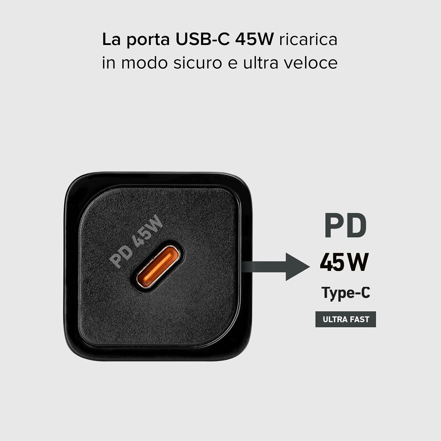 Detalle 2 de SBS Alimentatore Slim USB-C 45W