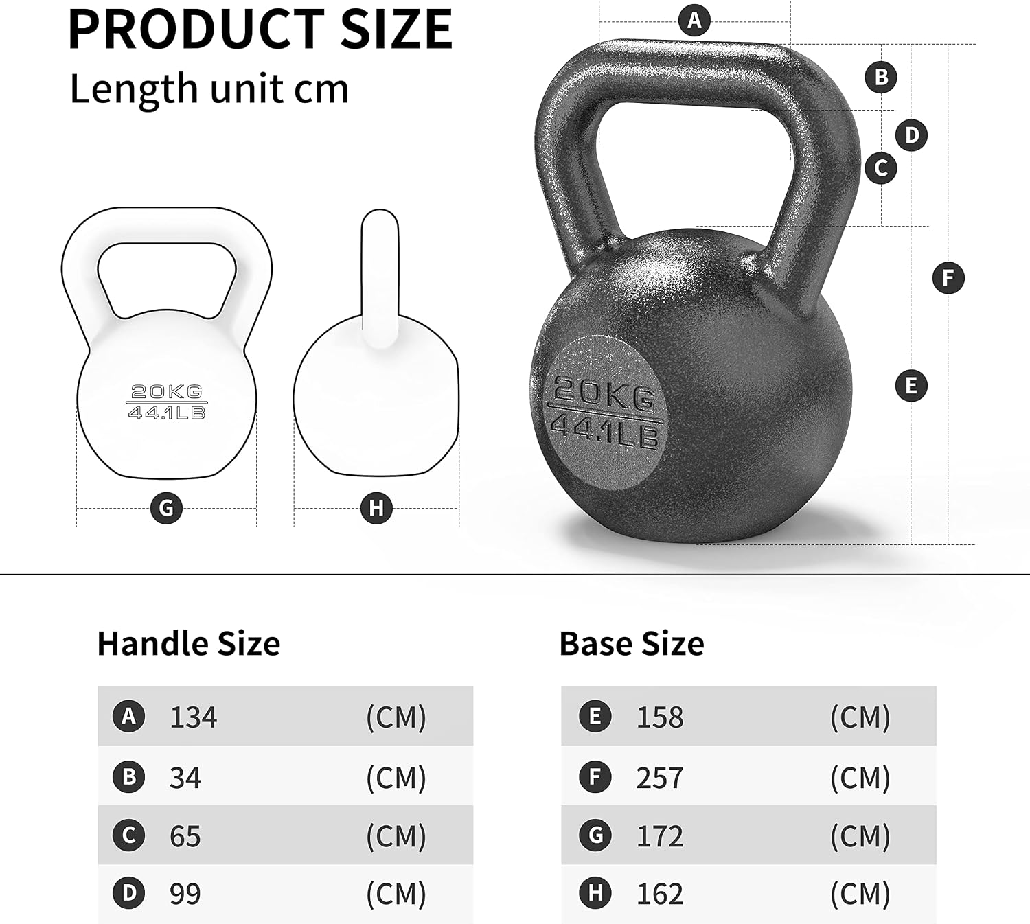 Detalle 2 de PROIRON Cast Iron Kettlebell with Neoprene Coating (4KG–24KG) for Home Gym