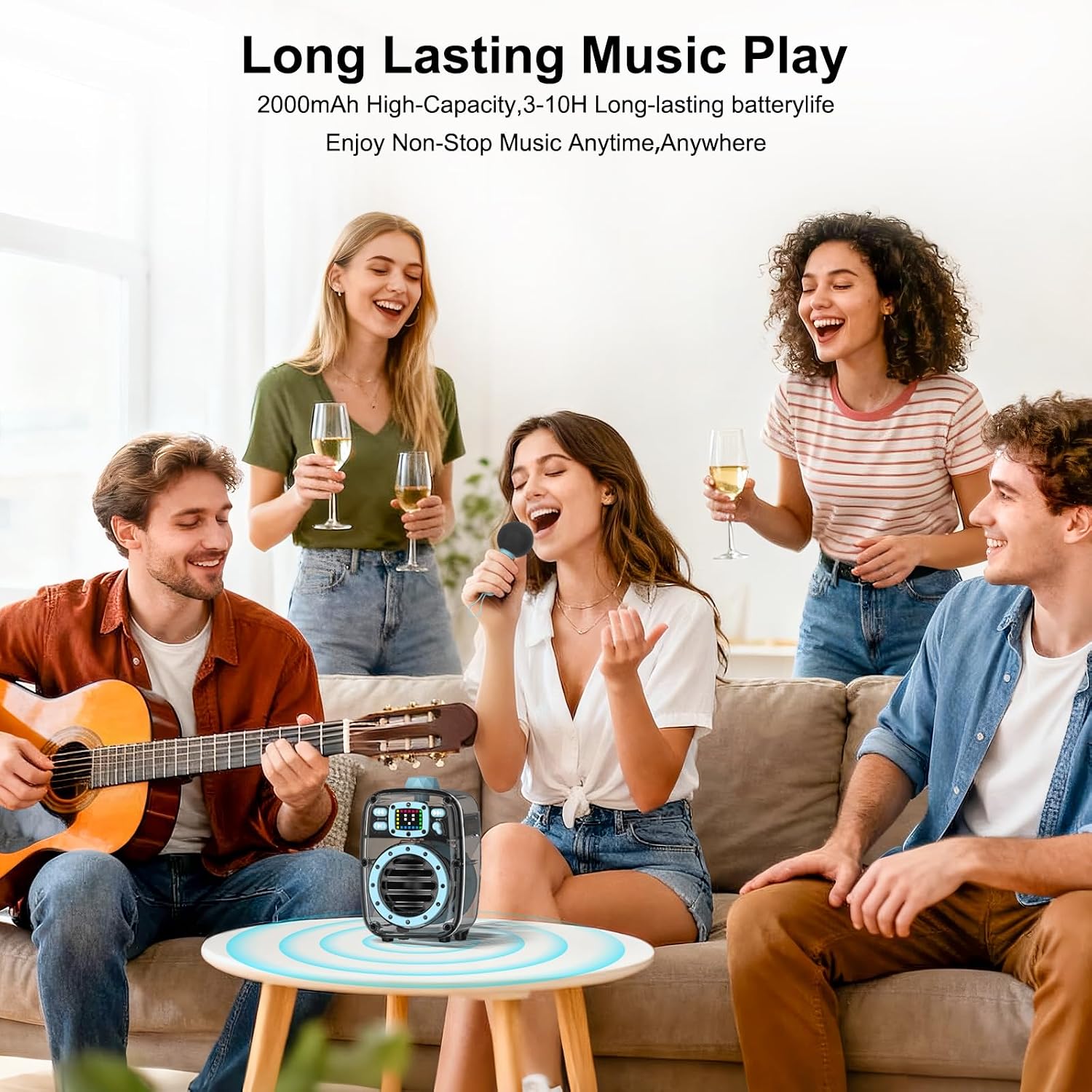 Thumbnail 5 de BOHINI Small Bluetooth Speaker with Crystal Stereo Sound
