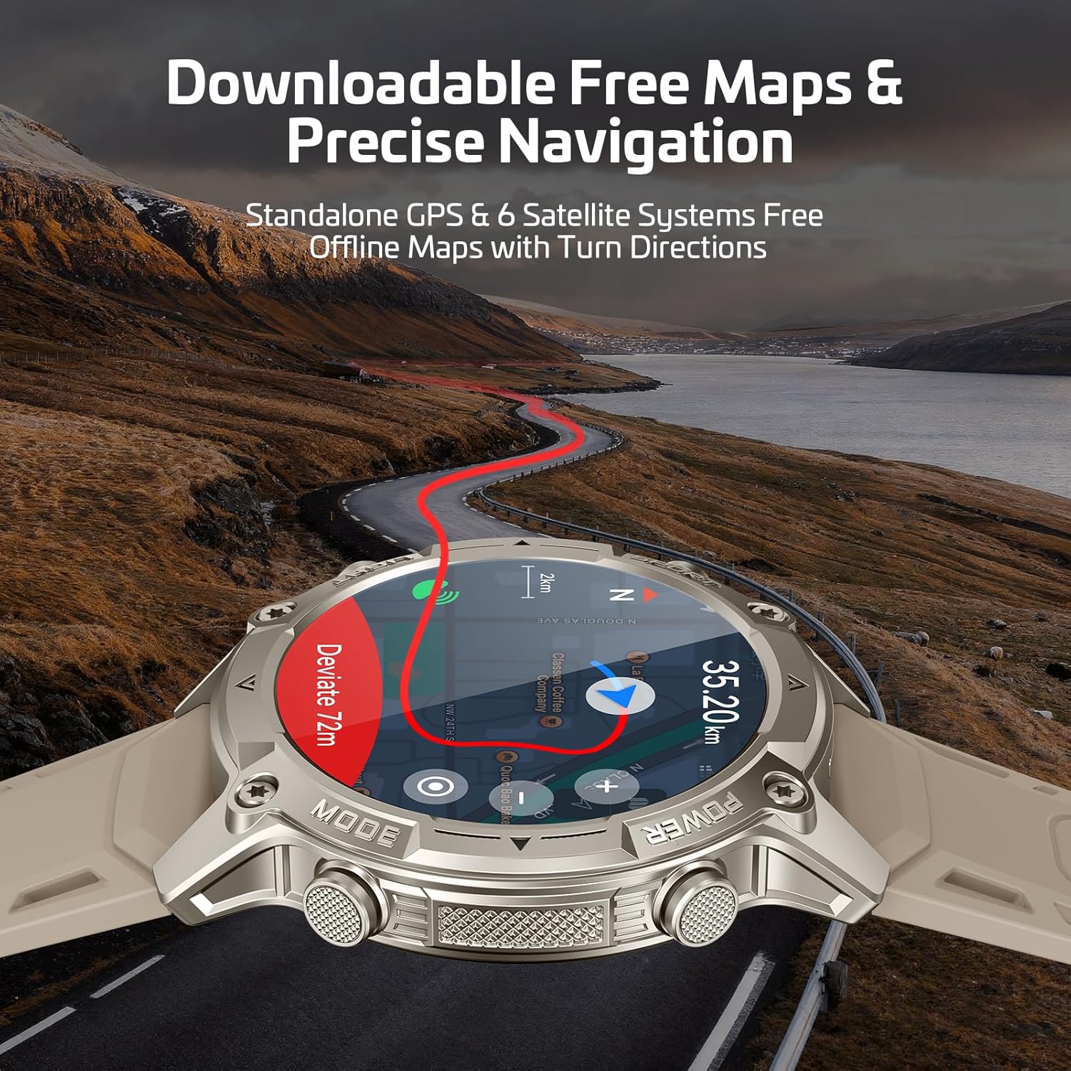 Thumbnail 1 de 178+ GPS Smart Watch 1.43" AMOLED, 21‑Day Battery