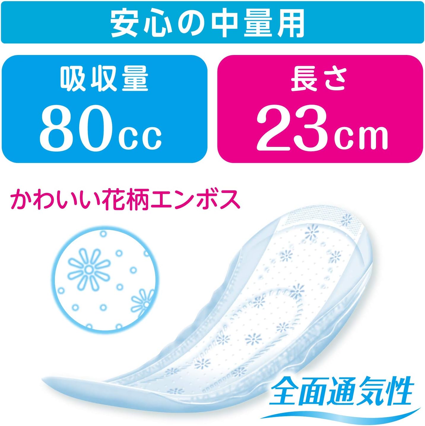 Thumbnail 5 de ポイズ 吸水ナプキン 中量用 80cc・23cm・26枚×6パック