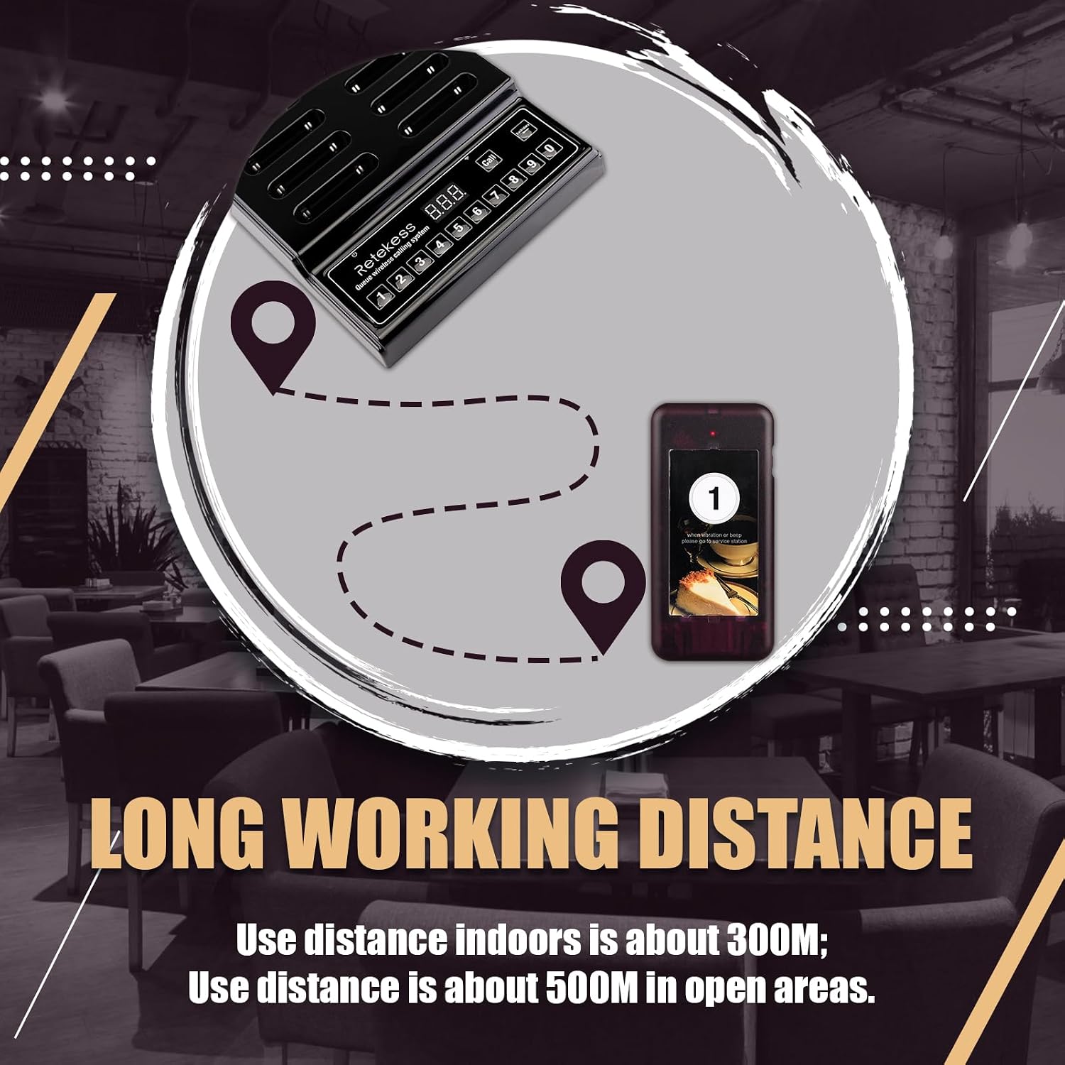 Detalle de Retekess T112 restaurant pager system 20 pagers