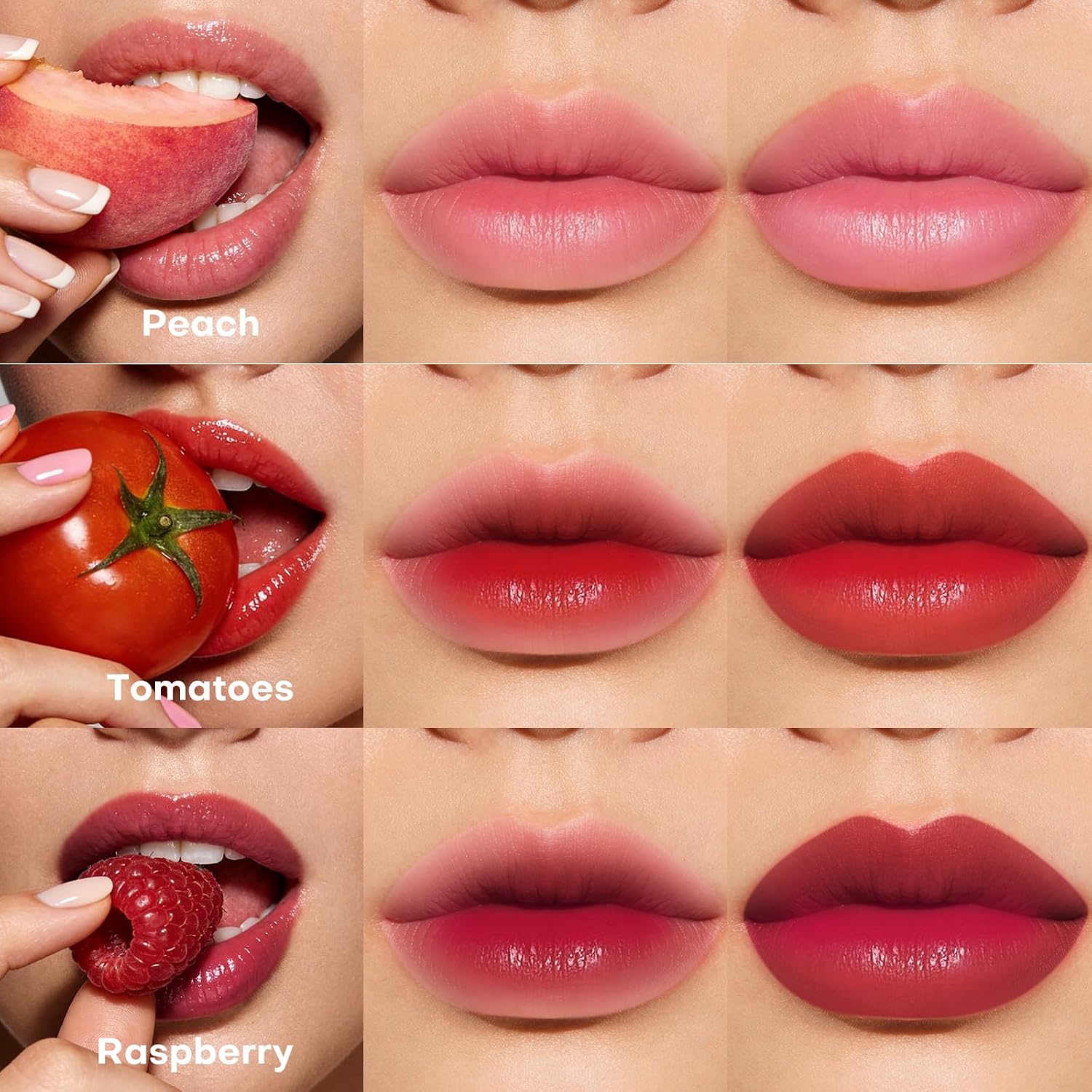 Detalle 2 de bayfree 7PCS Lip Tint Stain Set – Tinta Labbra a lunga durata, impermeabile e no-transfer (Fruit Land)