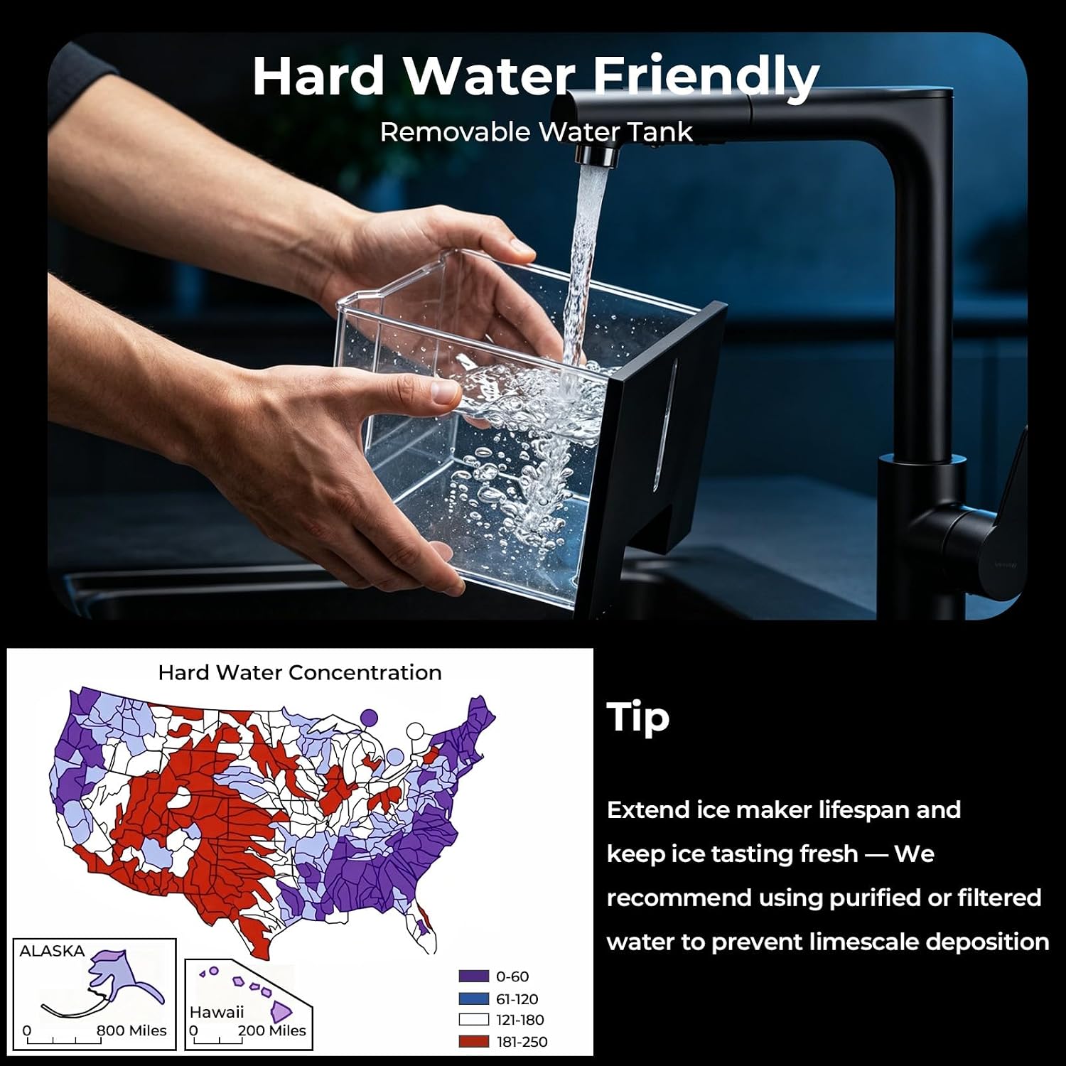 Thumbnail 6 de Antarctic Star HZB-15DN Nugget Ice Maker with Self-Dispensing and Self-Cleaning
