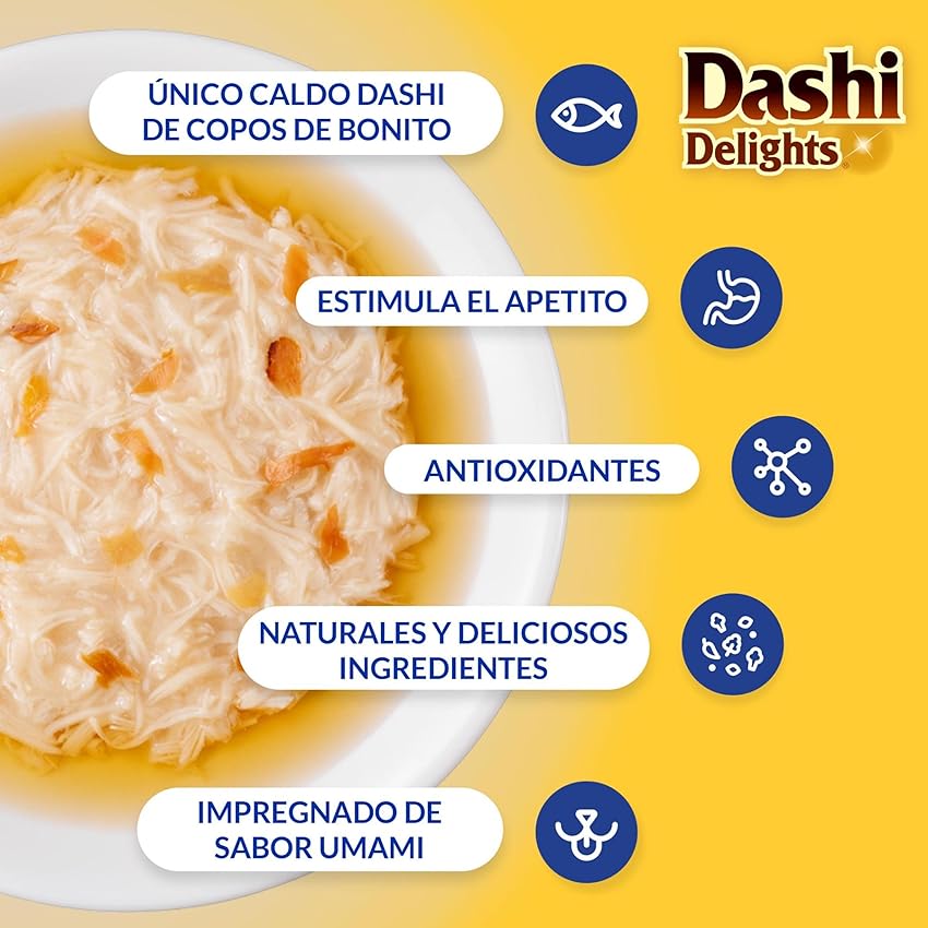 Thumbnail 3 de INABA Dashi Delights 6x70 g — Topping rico en proteínas 😺