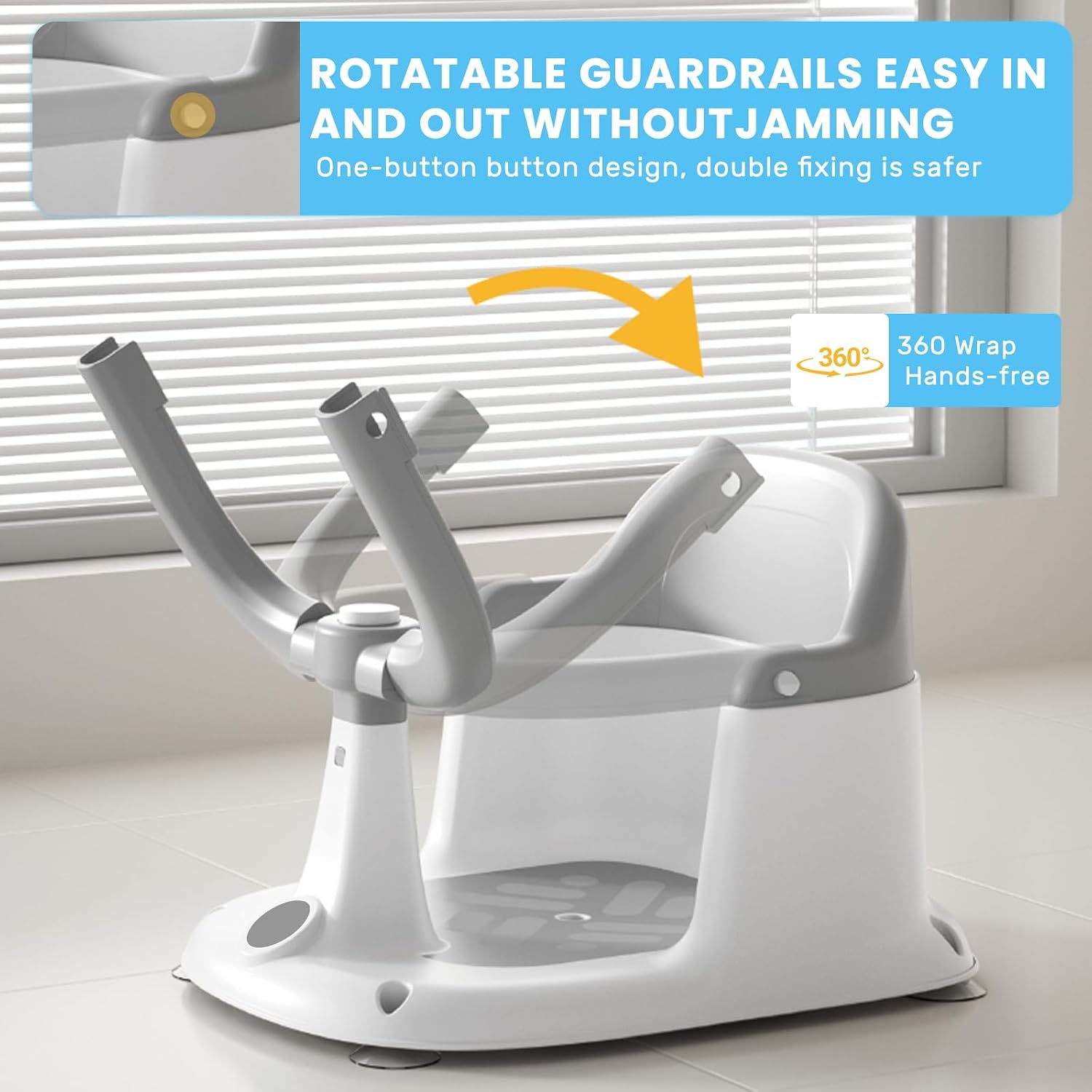 Detalle 2 de UBRAVOO baby bath seat, 6-24 months non-slip