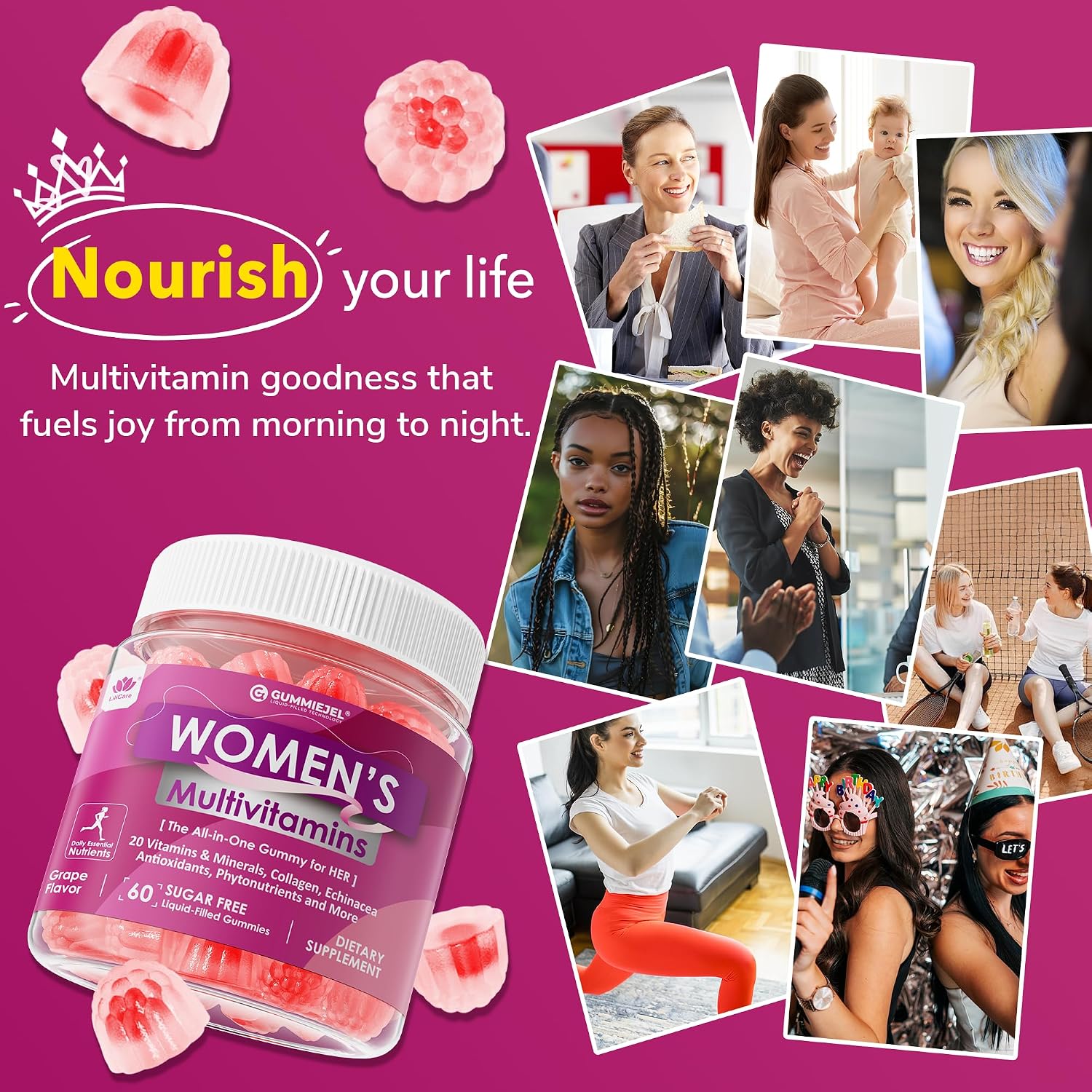 Thumbnail 6 de LILICARE Women's Multivitamin Gummies, 60 Count