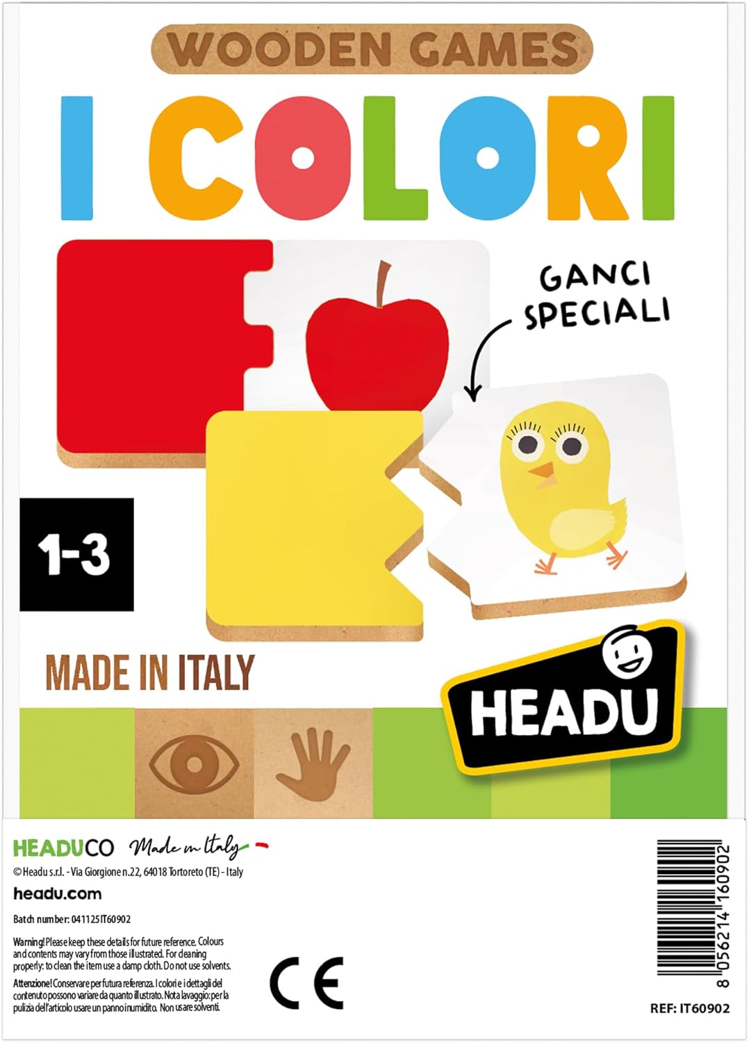 Thumbnail 1 de Headu - I Colori - Colori per i piccoli! Gioco Educativo in legno Made in Italy
