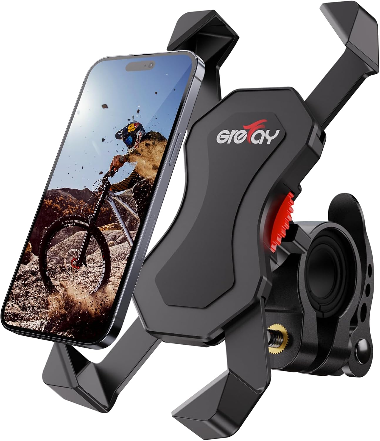 Detalle de Grefay Fahrrad Handyhalterung Universal 3,5–6,5 Zoll