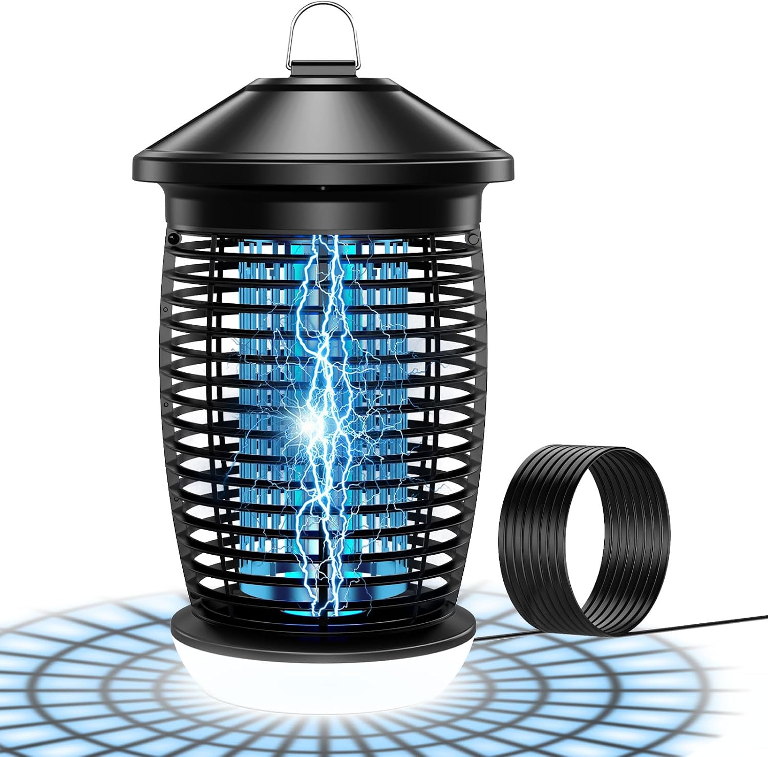 PALONE Bug Zapper: 4500V Powerful Fly Killer with 360° Coverage and LED Night Light
