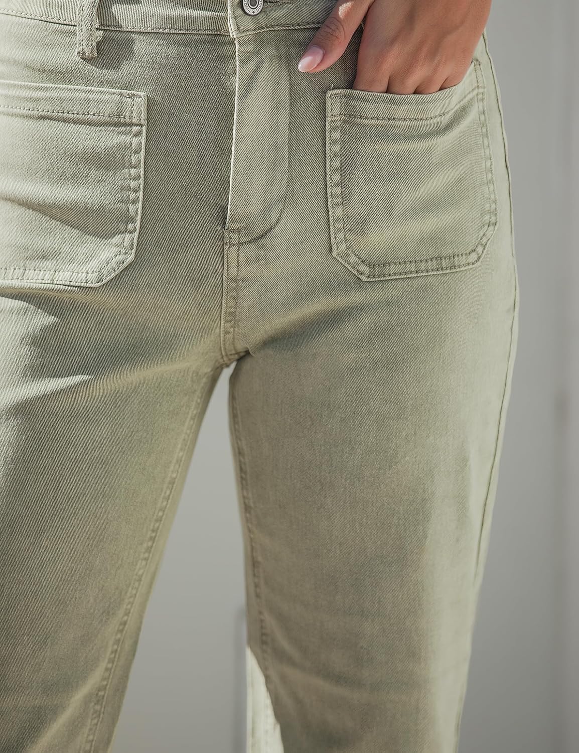 Thumbnail 4 de luvamia Wide-Leg High-Waist Cropped Jeans for Women
