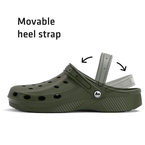 Thumbnail 2 de Lakeland Active Men's Silloth Lightweight Ventilated Clogs – Moss Green (8 UK)