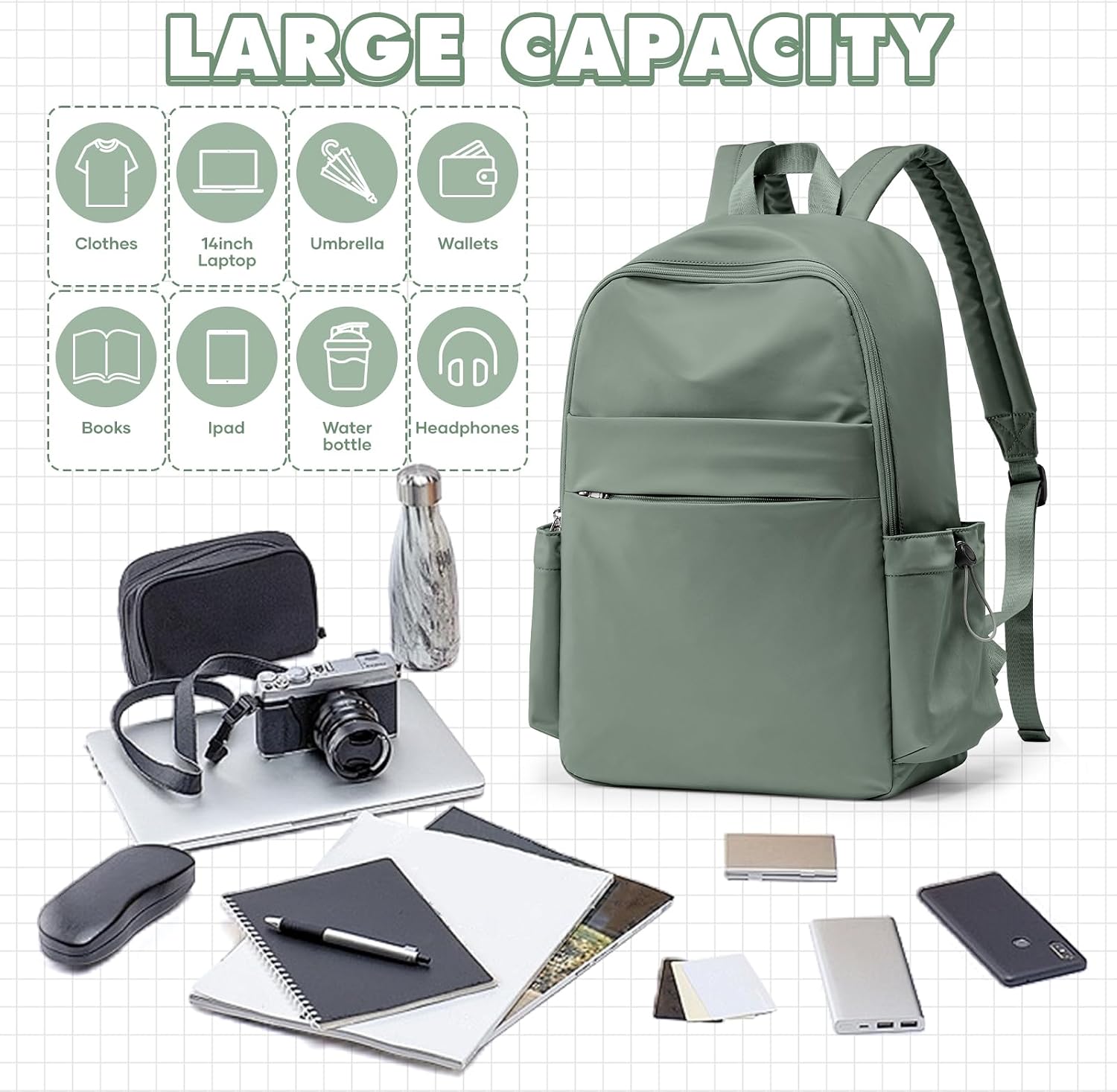 Thumbnail 4 de WEPLAN 14-inch Laptop Backpack