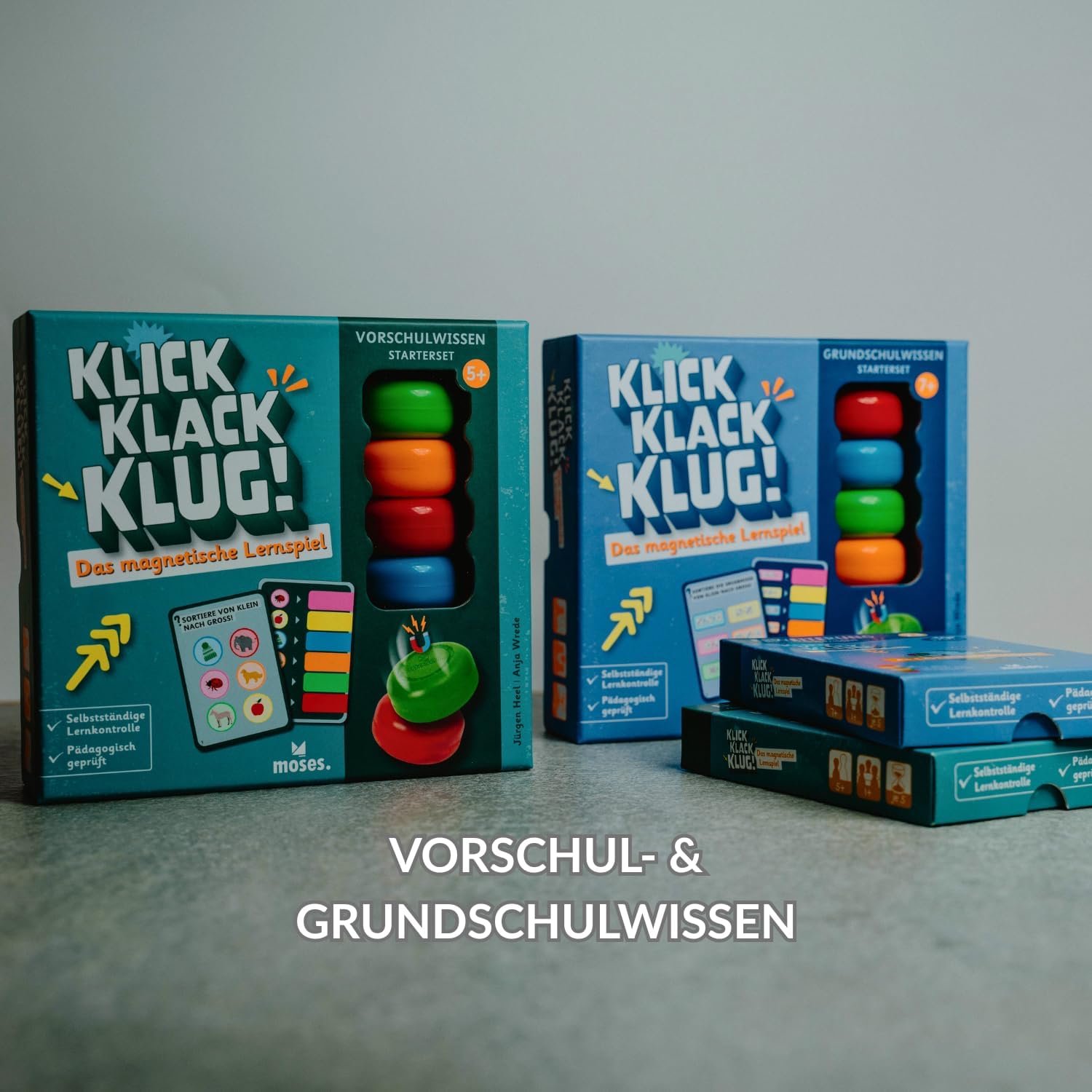 Thumbnail 5 de Moses. klick Klack Klug! – Das magnetische Lernspiel für die Vorschule (Starterset mit Magnetturm)