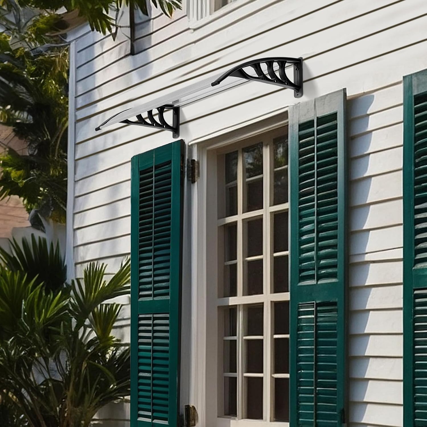 Detalle 2 de VINGLI newawning Door Awning, 30 x 40-Inch Clear Polycarbonate Panel