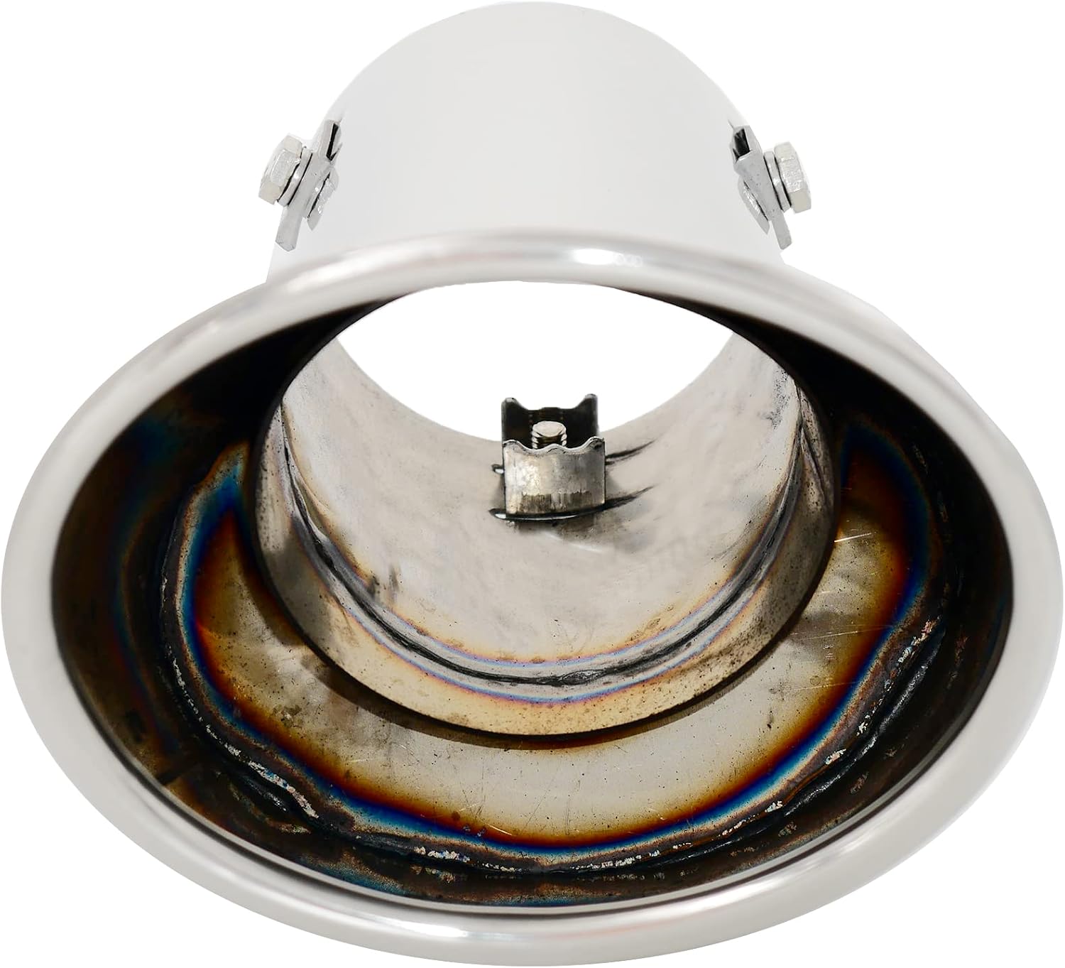 Thumbnail 2 de Simoni Racing owalna końcówka wydechu 116 × 86 mm, stal nierdzewna, montaż 46–74 mm
